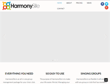 Tablet Screenshot of harmonysite.com